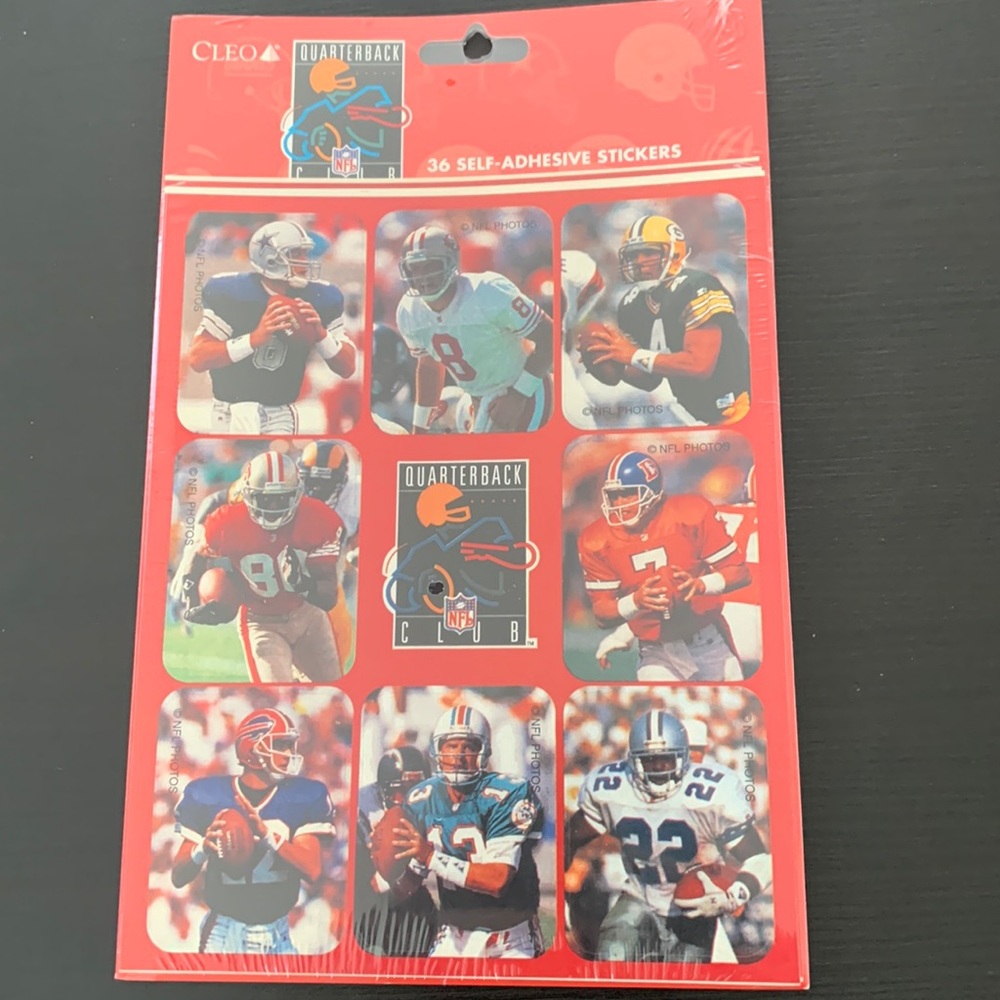 Vintage NFL sticker pack